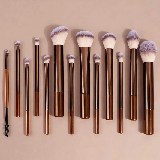 Juego de 13 brochas de maquillaje profesionales | Aplicación impecable garantizada