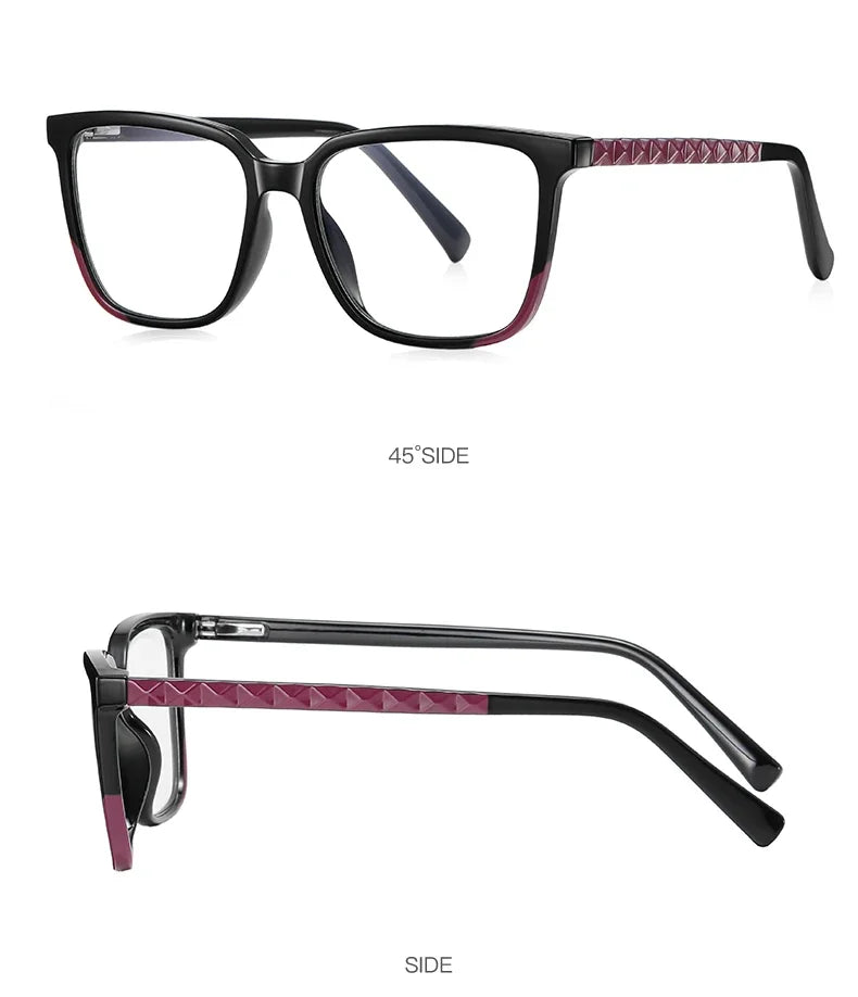 Stylish Women's Square Frame Anti-Blue Light Glasses