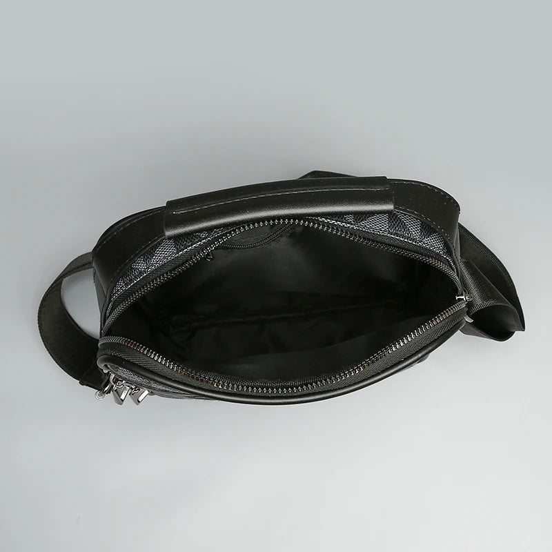 Stylish Men's Crossbody Bag | Casual Leather Messenger Sling Pack