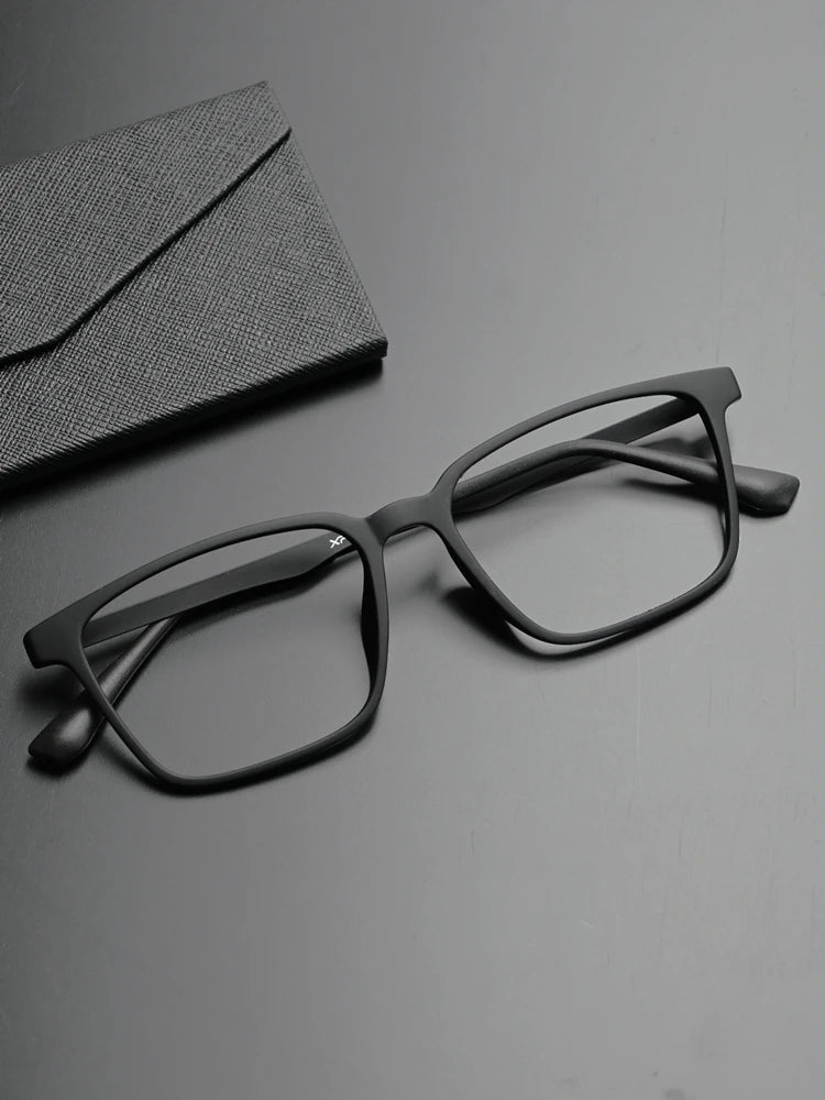 Premium Retro Square Anti Blue Light Prescription Eyewear for Men
