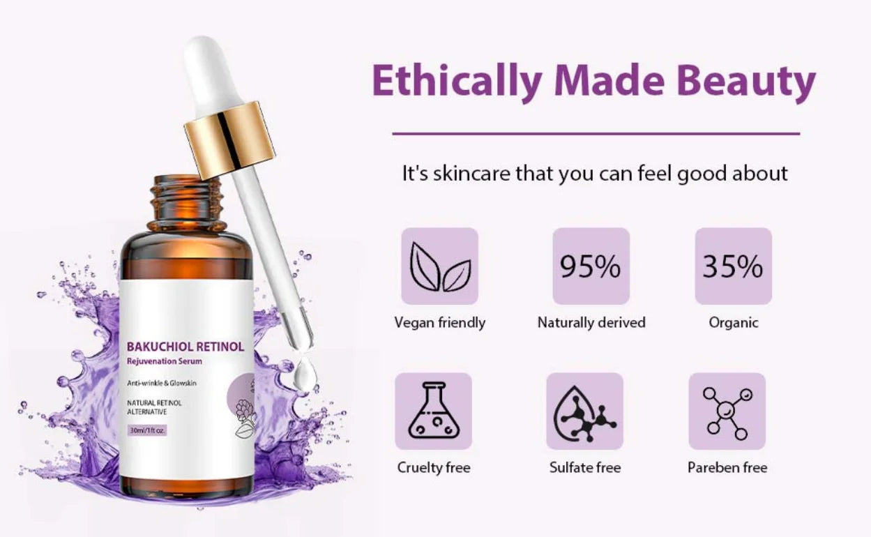 2PCS Bakuchiol Retinol Rejuvenation Serum for Youthful Skin