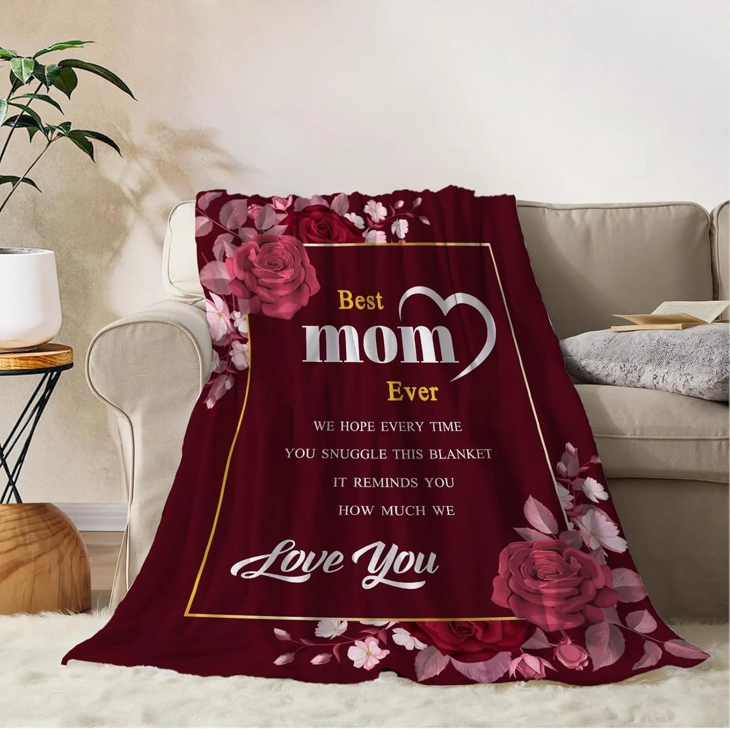 Super Soft Flannel Throw Blanket | Unique Gifts for Mom