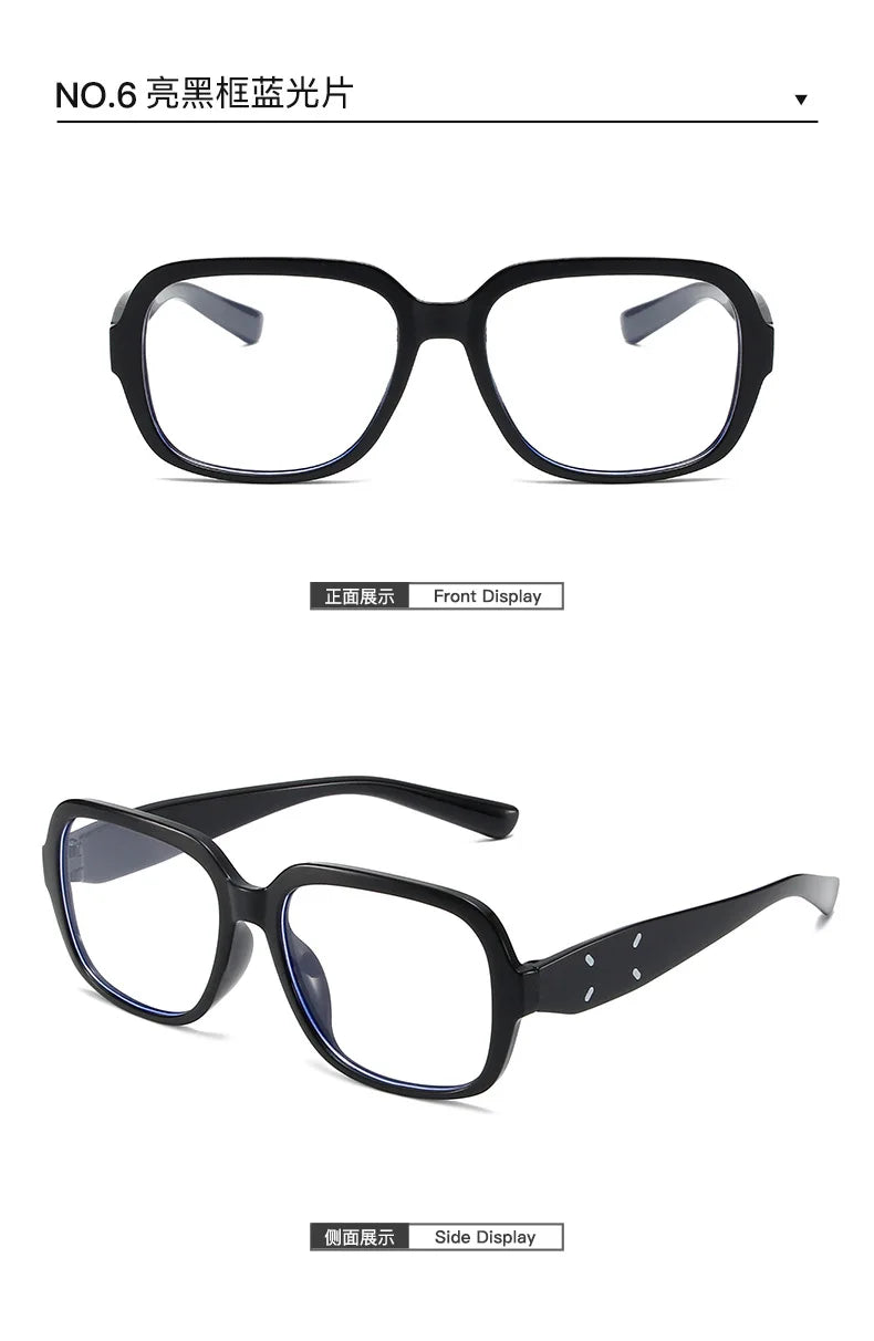 Trendy Retro Black Square Frame Sunglasses for Women & Men