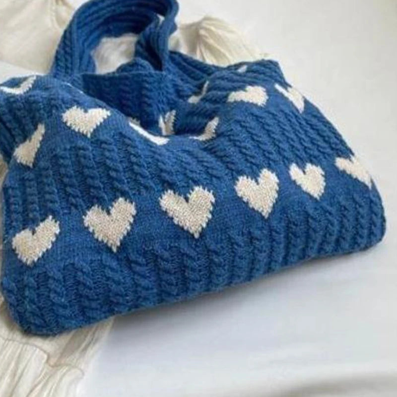 Exquisite Woolen Handheld Shoulder Bag | Stylish Casual Tote