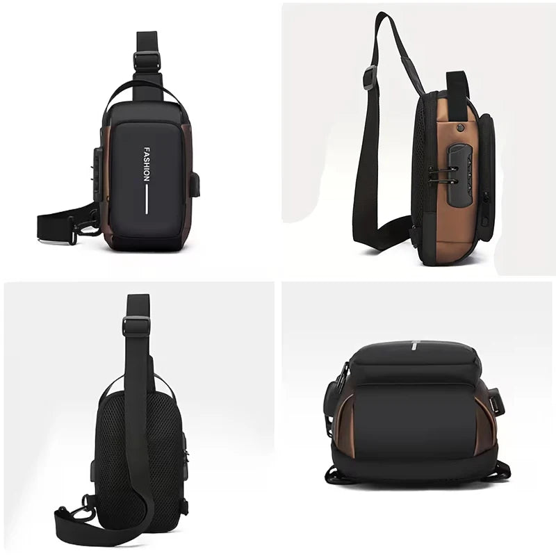 Casual Waterproof Anti-Theft Sling Bag | Durable Chest Backpack