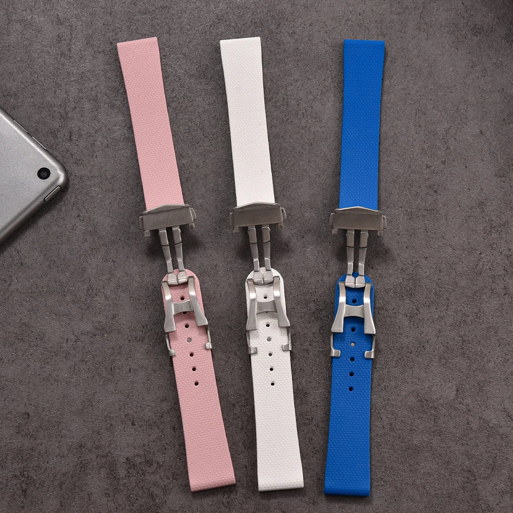 Unisex 20mm Premium Rubber Watch Bands | Quick Release Strap