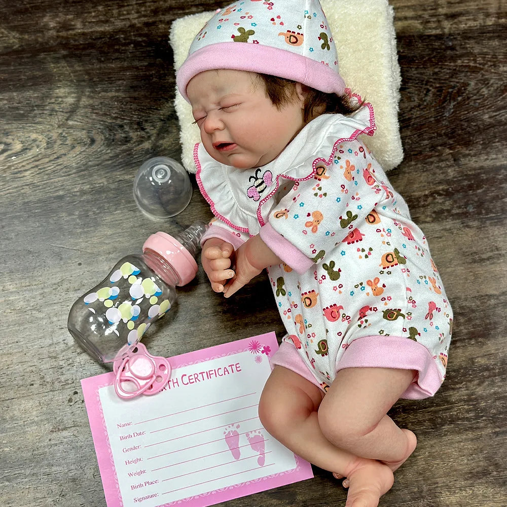 17 Inch Reborn Doll with Crying Expression | Perfect Gift for Collectors