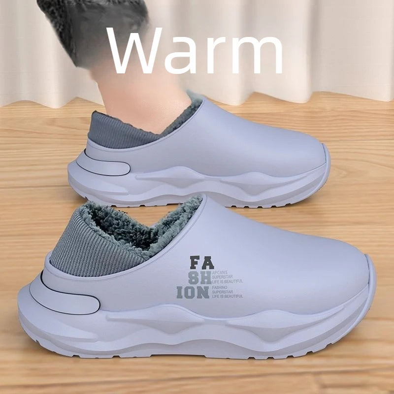 Men's EVA Waterproof Outdoor Slippers | Cozy Winter House Shoes