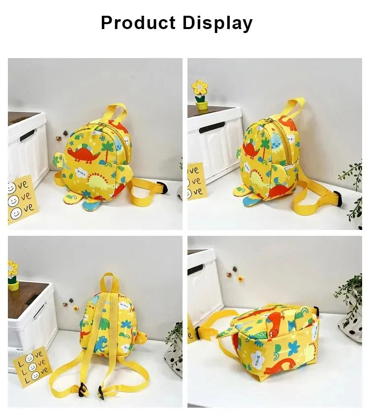 Cute Cartoon Dinosaur Baby Backpacks for Kids | Adjustable & Fun