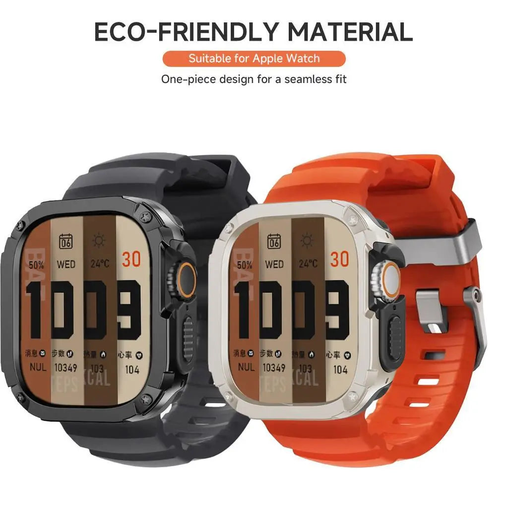Waterproof Silicone Strap and Case for Smartwatches | Durable & Stylish