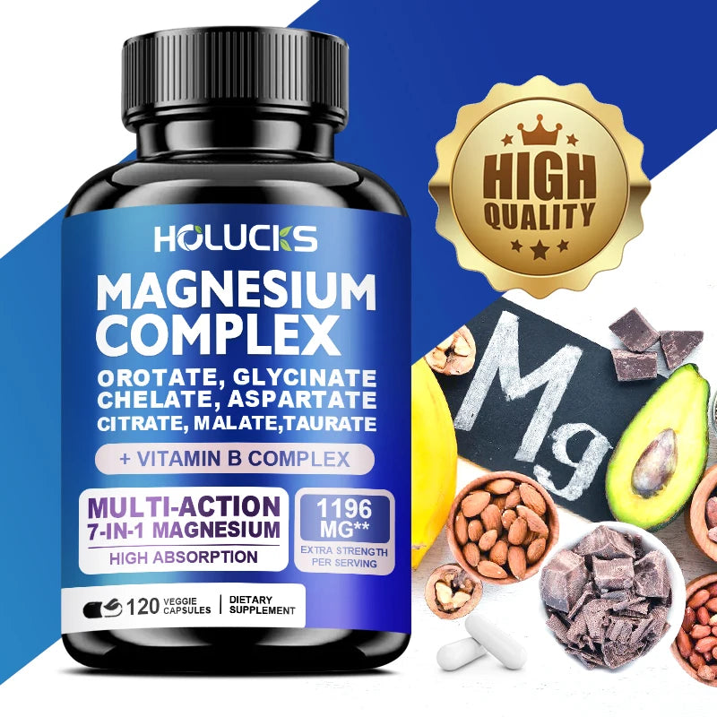 Magnesium Complex Supplements for Brain Health & Relaxation