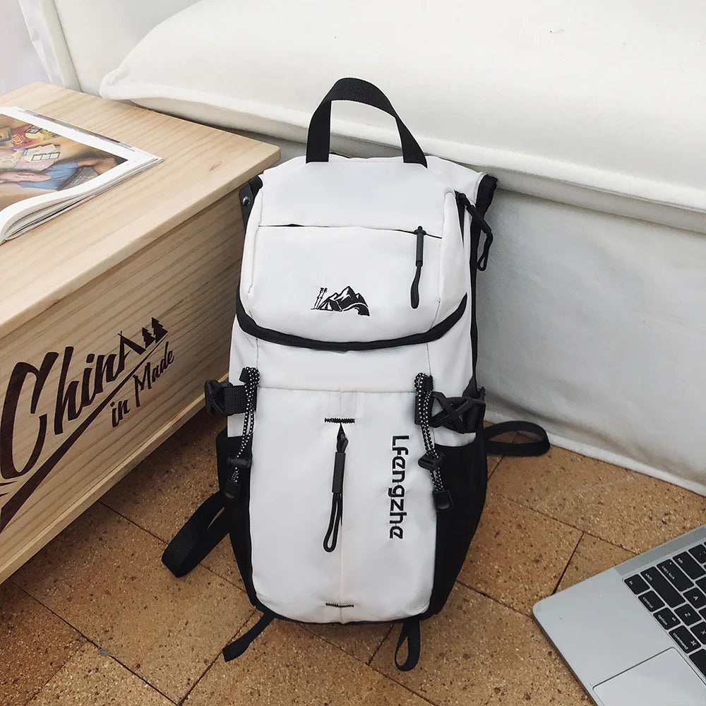Outdoor Mini Backpack Mountain Pattern Lightweight Adjustable Strap Daypack for Hiking Travel Camping Daily Outdoor Trip