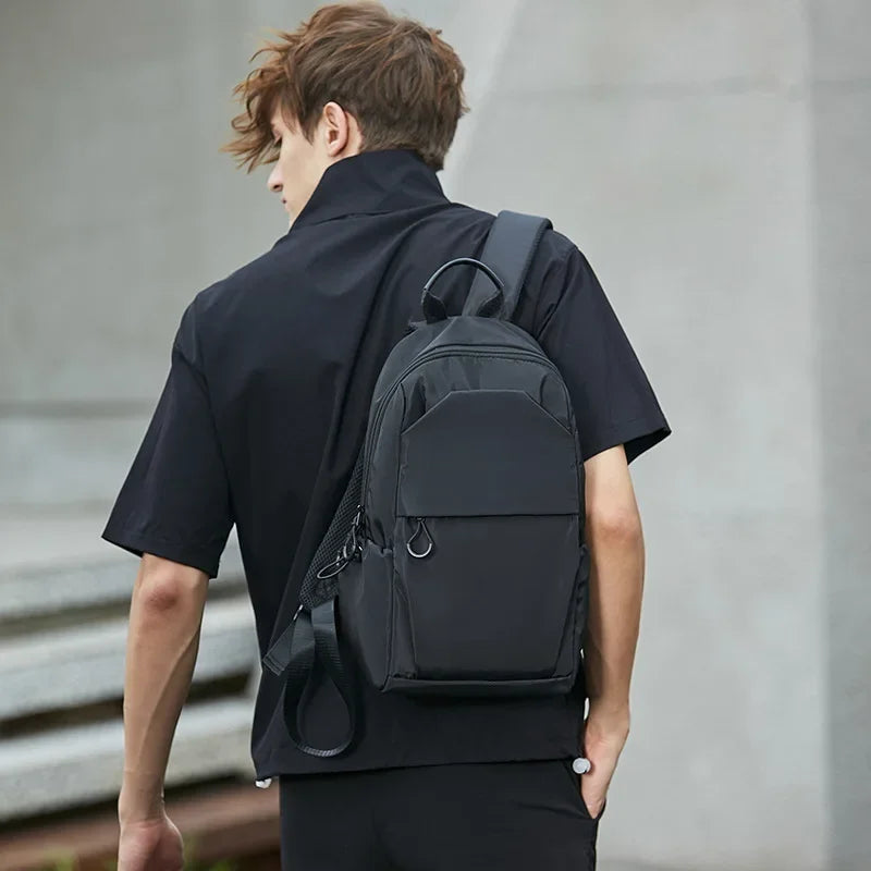 Stylish Small Men's Backpack for School & Outdoor Adventures