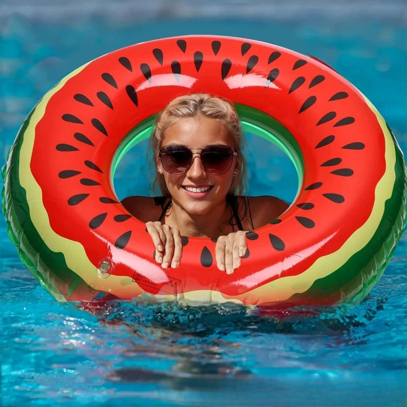 Watermelon Inflatable Pool Floats | Fun Summer Swimming Rings