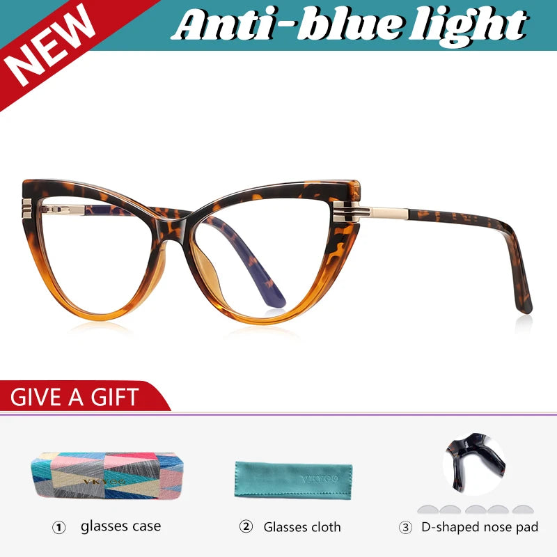 Chic Cat Eye Anti-Blue Light Reading Glasses for Women