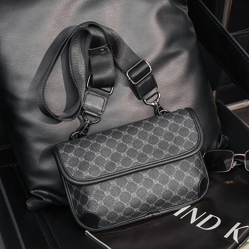 Stylish Men's PU Leather Crossbody Bag | Versatile Fashion Accessory