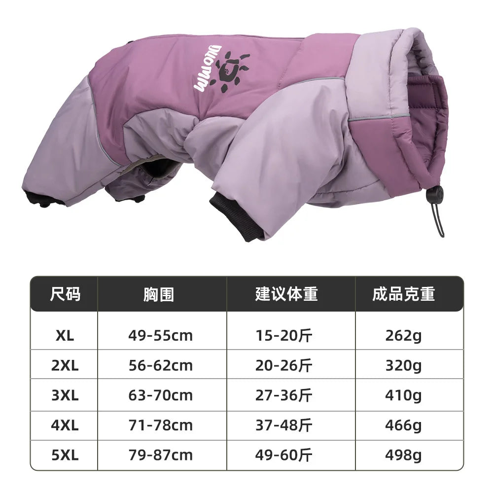 Large Dog Jacket | Reflective Waterproof Coat for Outdoor Safety