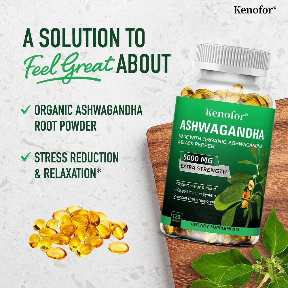 Organic Ashwagandha Extract Capsules | Stress & Energy Support
