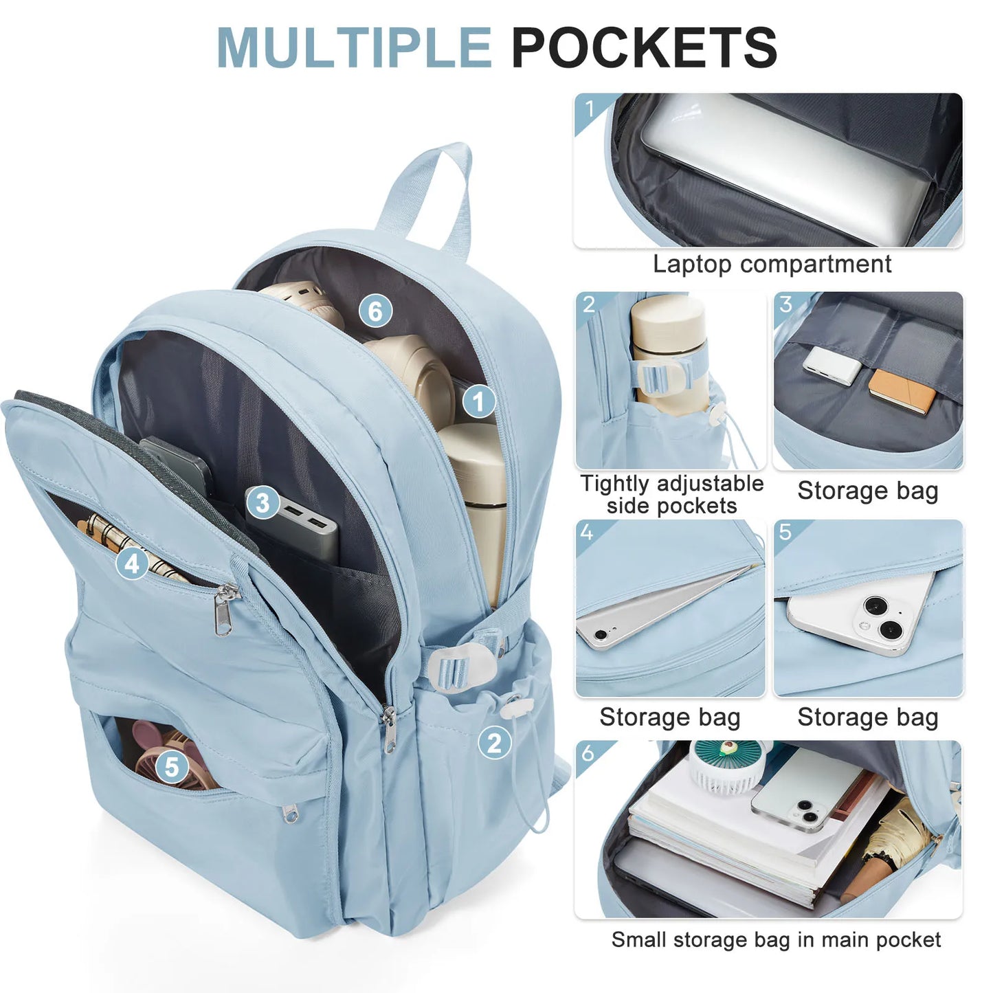 Large Capacity Waterproof School Bag for Girls | Stylish & Practical
