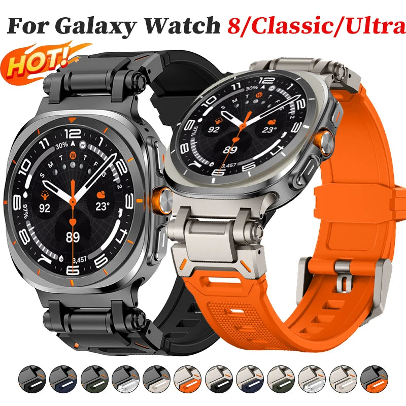 Luxury Rubber Strap for Galaxy Watches | Sporty & Comfortable Band