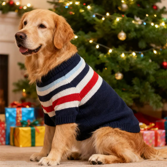 Suéter acogedor para perros grandes | Ropa de punto cálida para perros grandes