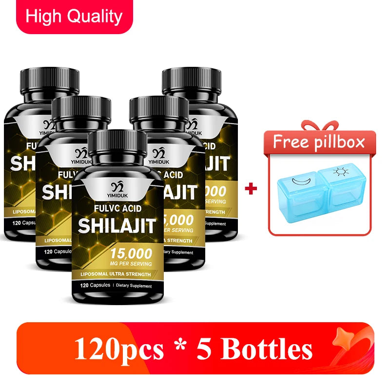 Shilajit Capsules with Fulvic Acid & Minerals for Immune Support