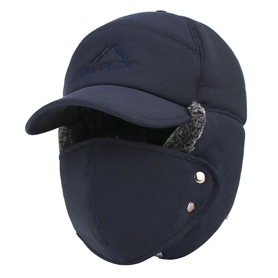 Unisex Thickened Velvet Winter Hat | Warm and Windproof Bomber Cap
