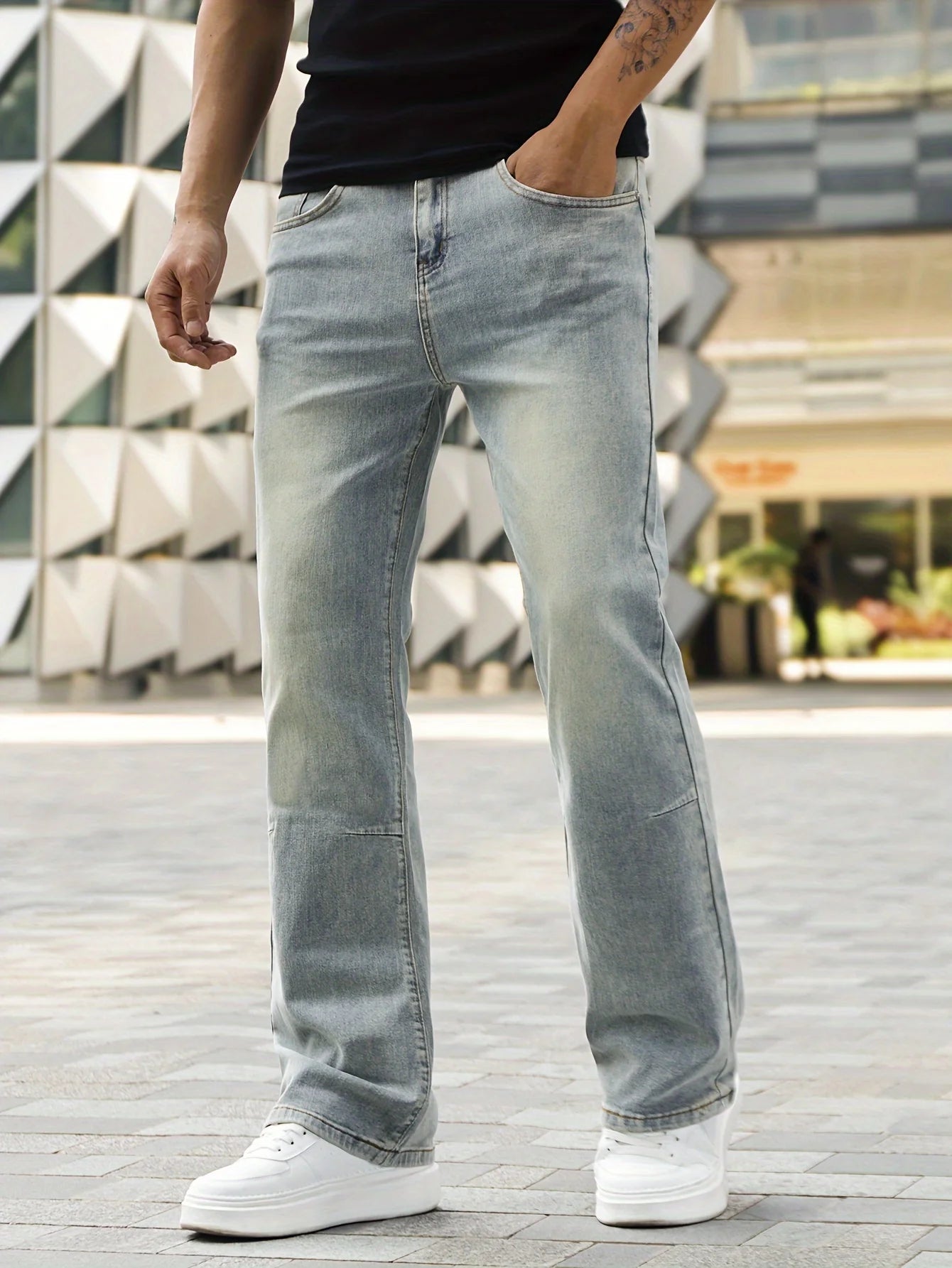 Men's Slim Fit Bootcut Denim Pants | Stylish Everyday Jeans