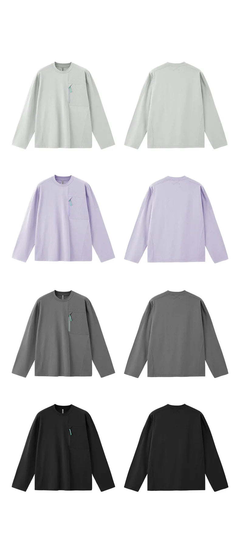 Men's Zip-up Long-sleeved Quick-dry Outdoor Base Layer Top