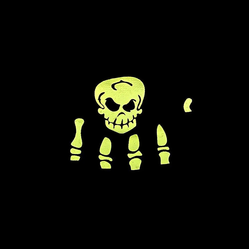 Men's Skull Glow Gloves | Stylish Luminous Half-Finger Mittens