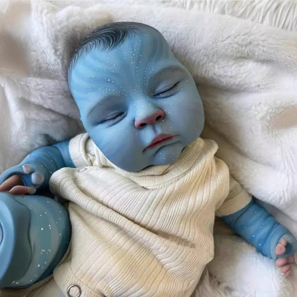 Muñeca Reborn de 19 pulgadas | Muñeca realista hecha a mano con venas