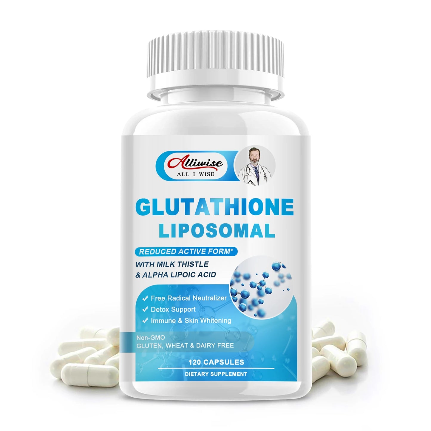 Glutathione Capsules for Skin Whitening & Immunity Boost