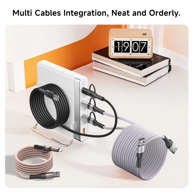 4 in 1 Magnetic Fast Charging Cable | Universal Compatibility & Durability