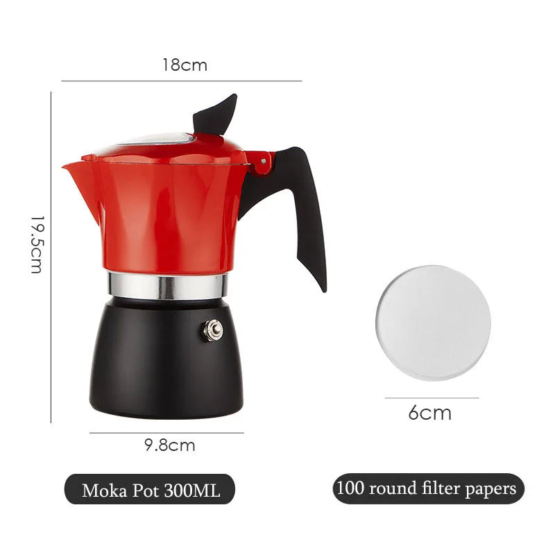 Colourful Moka Pot Set | Classic Espresso Maker for Outdoor Use