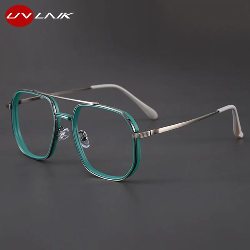 Fashion Double Beam Glasses Frame | Ultralight Anti Blue Light Eyewear