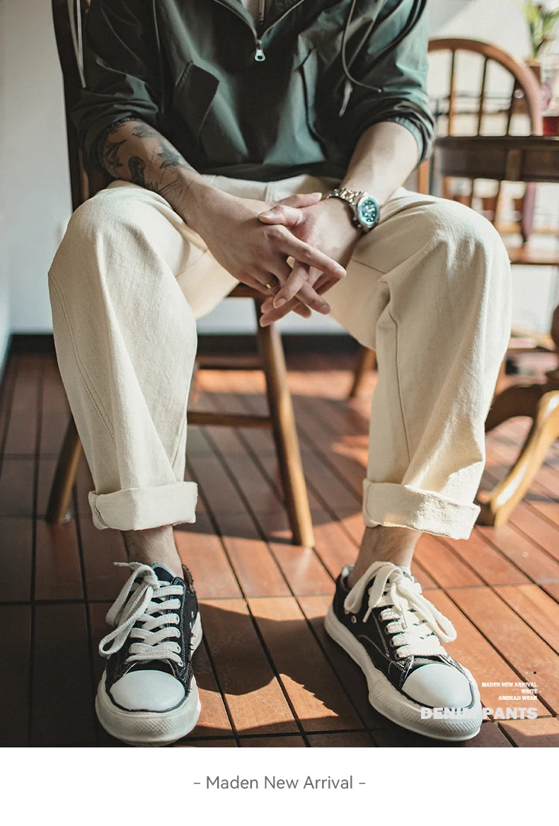 Men's Vintage Casual Loose Fit Cargo Pants | Comfortable Chino Trousers
