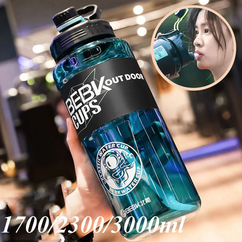 2 Liter BPA-Free Sports Water Bottles | Portable Drinkware Jug