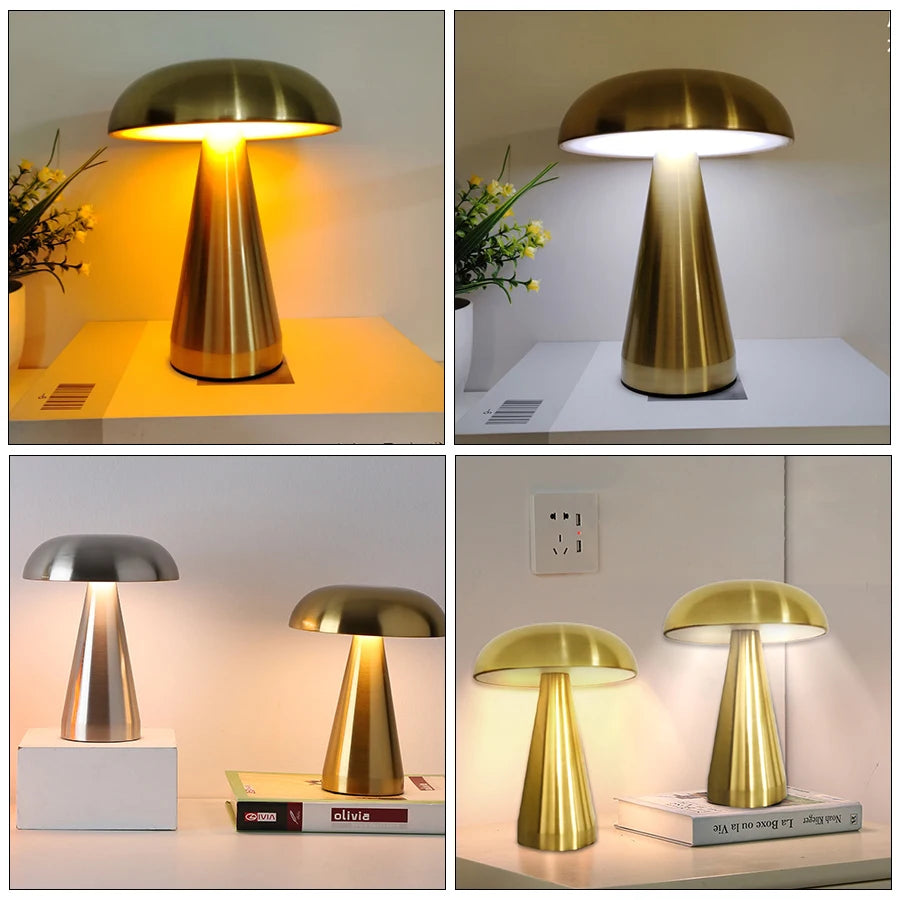 Mushroom LED Night Light | Touch Sensor Table Lamp for Any Space