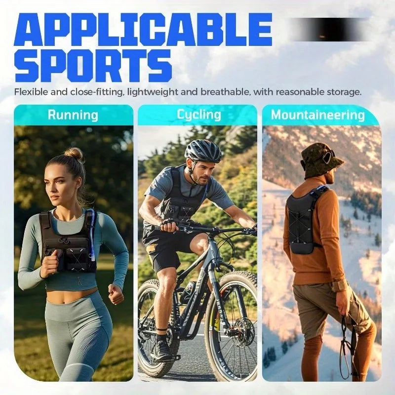 Lightweight Running Chest Pack | Perfect for Hiking & Marathons