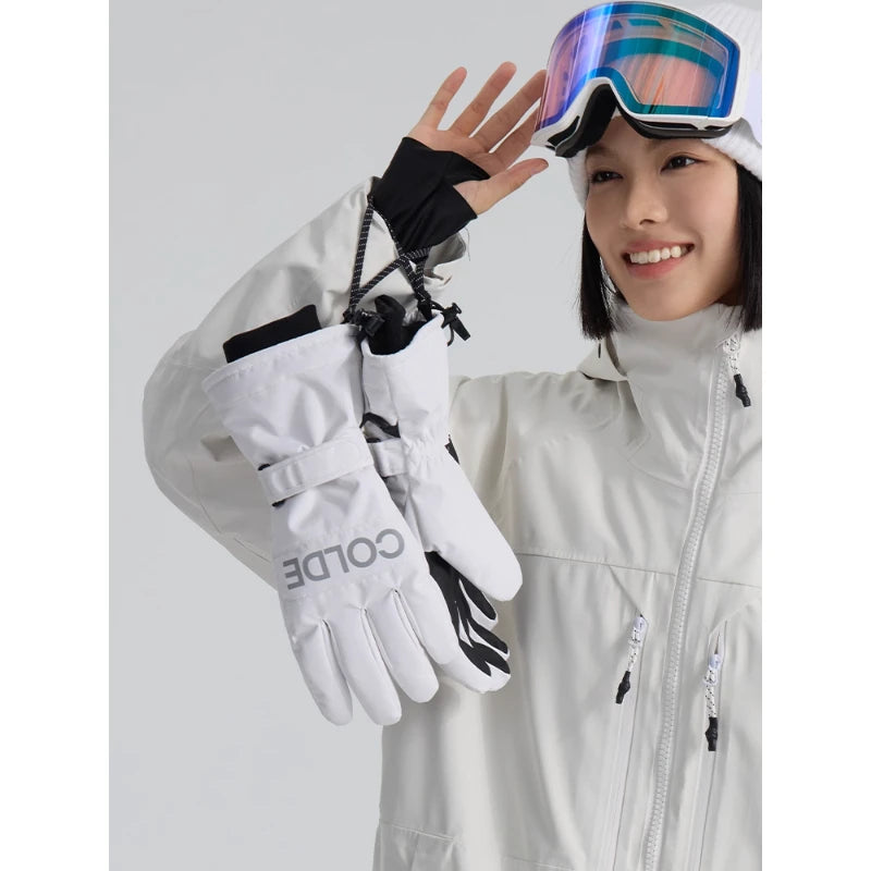 Guantes de esquí cálidos para deportes de invierno | Equipo impermeable y cortavientos