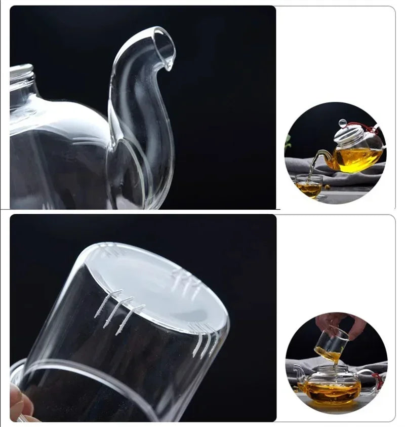 1000ML Heat Resistant Glass Tea Pot with Infuser | Elegant Tea Brewing
