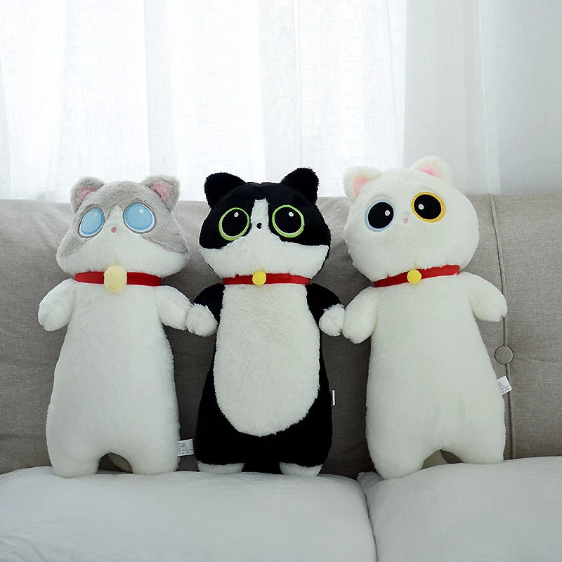 Lifelike Siamese Cat Plush Toy | Hug Cushion for Kids & Home Decor