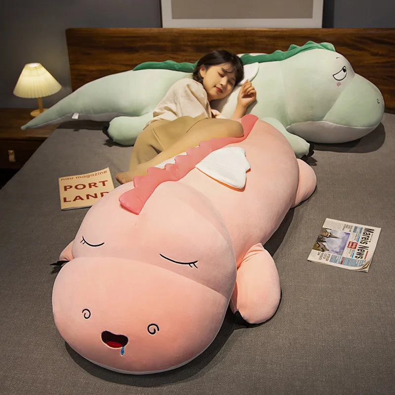 Big Size Dinosaur Plush Toy | Soft Stuffed Animal Cushion Pillow