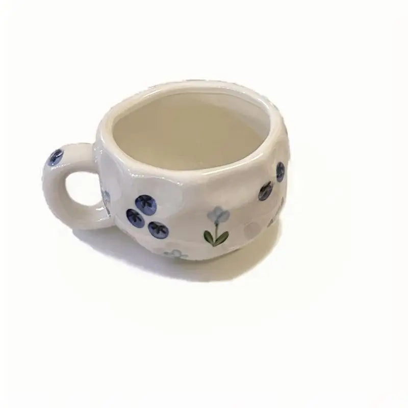 Hand-Drawn Ceramic Coffee Cup | Unique Artistic Drinkware