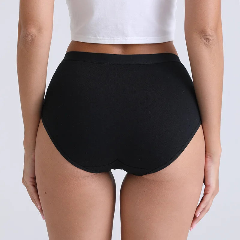 Plus Size High Waist Cotton Briefs for Women | Breathable Comfort