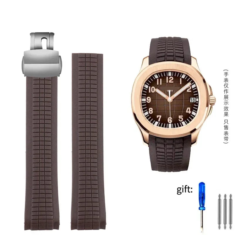 High Quality Soft Rubber Watch Band | 21mm Silicone Replacement Strap