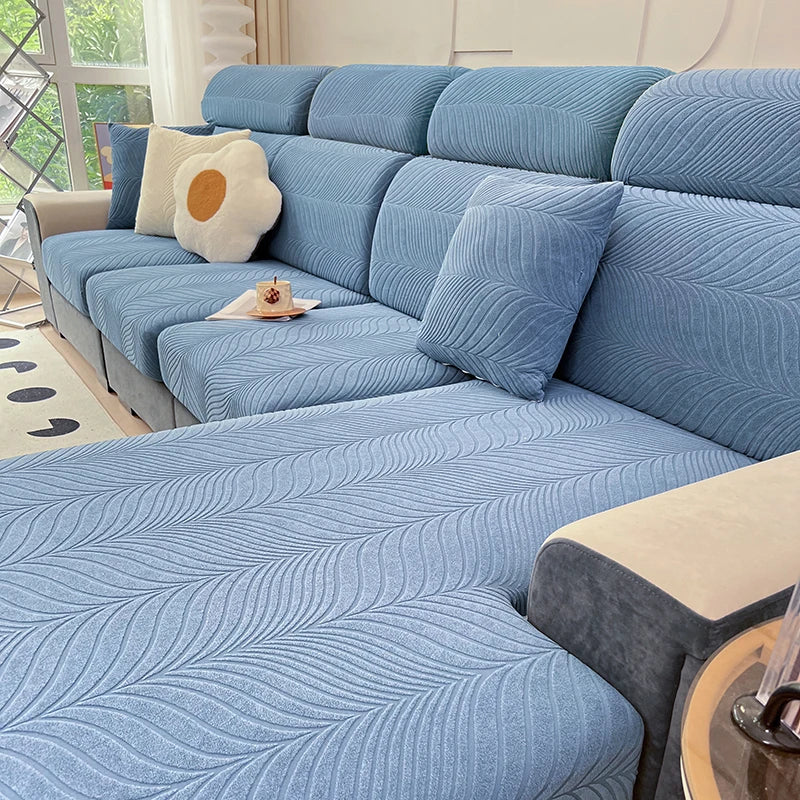 Splash-Proof Jacquard Sofa Cover | High Elasticity & Anti-Dirt