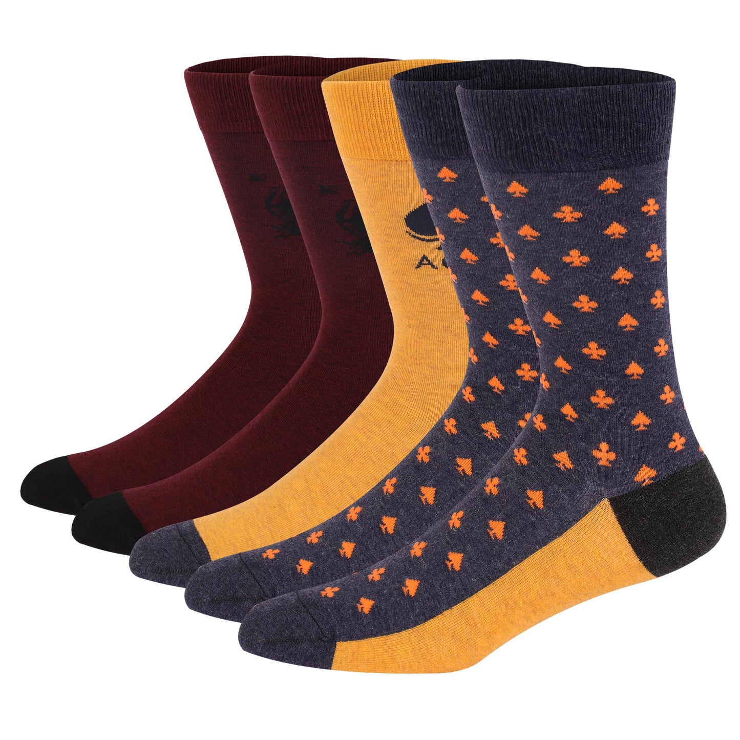 Men's Dress Socks | Breathable Cotton Crew Socks for All Occasions