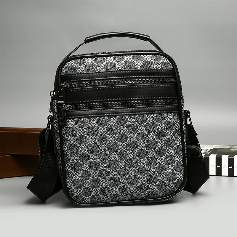 Stylish Men's Crossbody Bag | Casual Leather Messenger Sling Pack