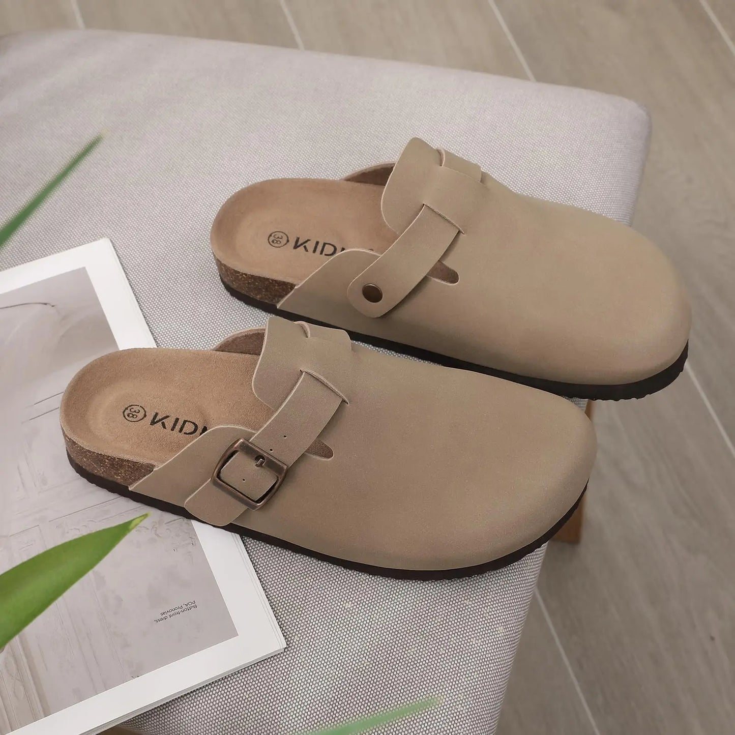 Comfortable Arch Support Suede Clogs for Home and Outdoor